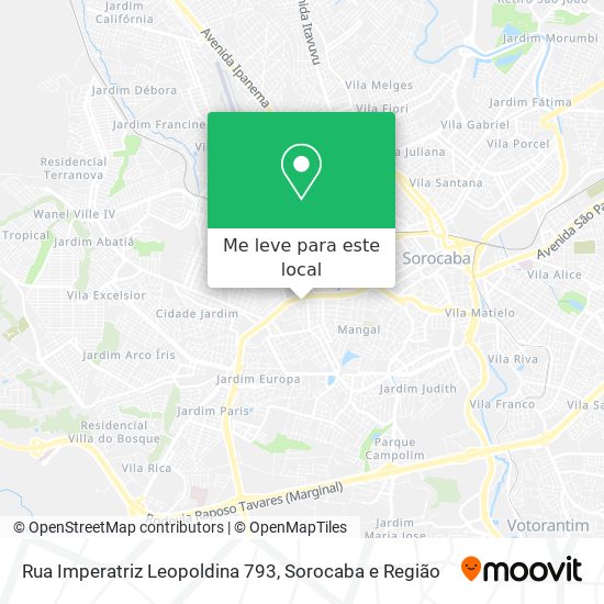 Rua Imperatriz Leopoldina 793 mapa
