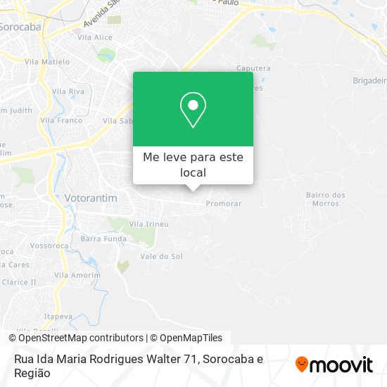 Rua Ida Maria Rodrigues Walter 71 mapa