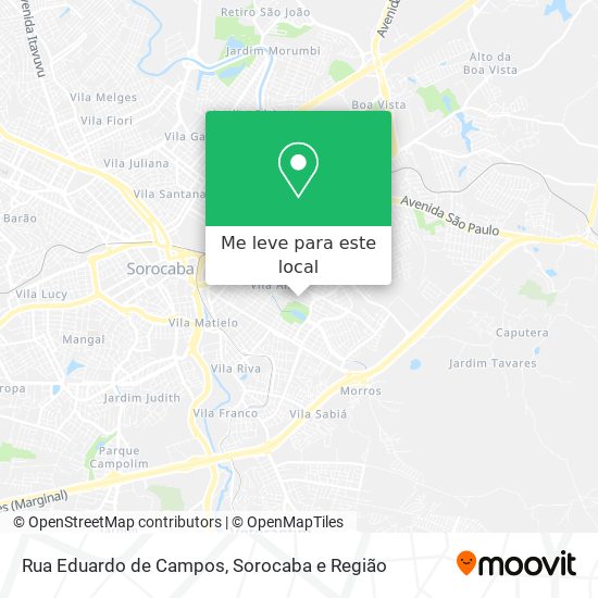 Rua Eduardo de Campos mapa