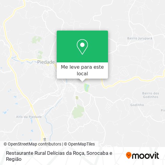 Restaurante Rural Delícias da Roça mapa