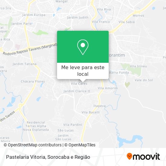 Pastelaria Vitoria mapa