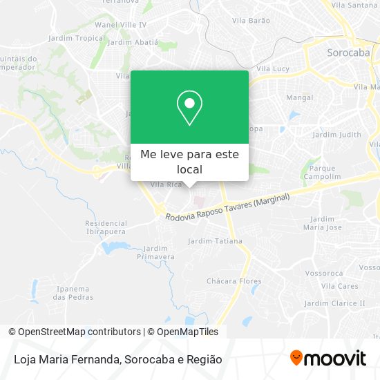 Loja Maria Fernanda mapa