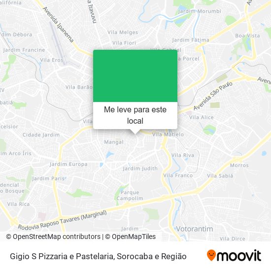 Gigio S Pizzaria e Pastelaria mapa