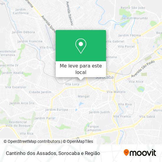 Cantinho dos Assados mapa