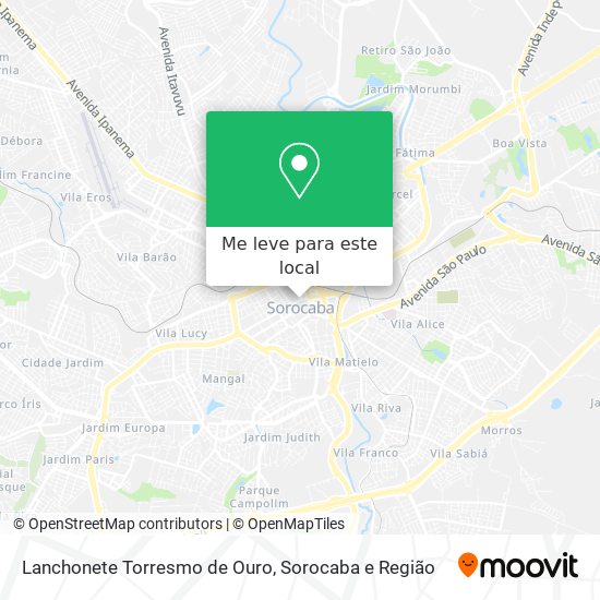 Lanchonete Torresmo de Ouro mapa