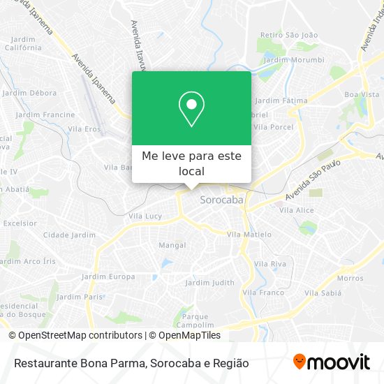 Restaurante Bona Parma mapa