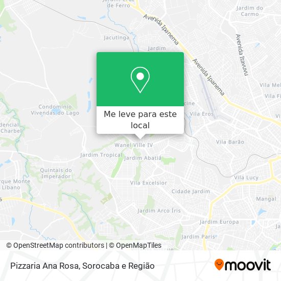 Pizzaria Ana Rosa mapa