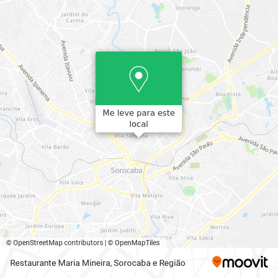 Restaurante Maria Mineira mapa