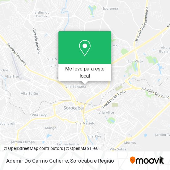 Ademir Do Carmo Gutierre mapa