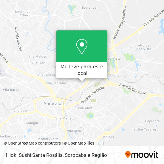 Hioki Sushi Santa Rosália mapa