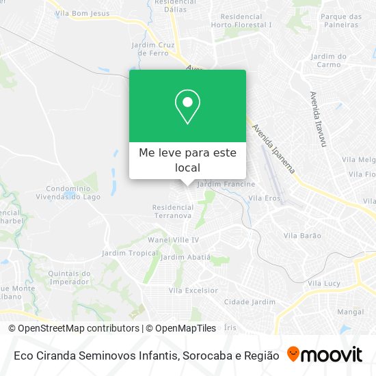 Eco Ciranda Seminovos Infantis mapa