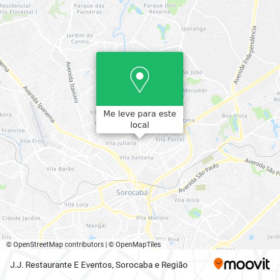 J.J. Restaurante E Eventos mapa