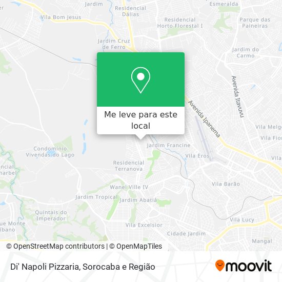 Di' Napoli Pizzaria mapa