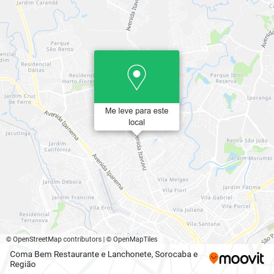 Coma Bem Restaurante e Lanchonete mapa