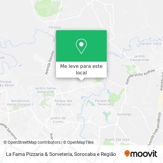 La Fama Pizzaria & Sorveteria mapa