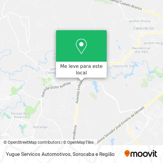 Yugue Servicos Automotivos mapa