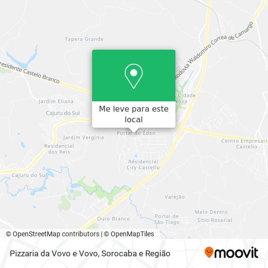 Pizzaria da Vovo e Vovo mapa