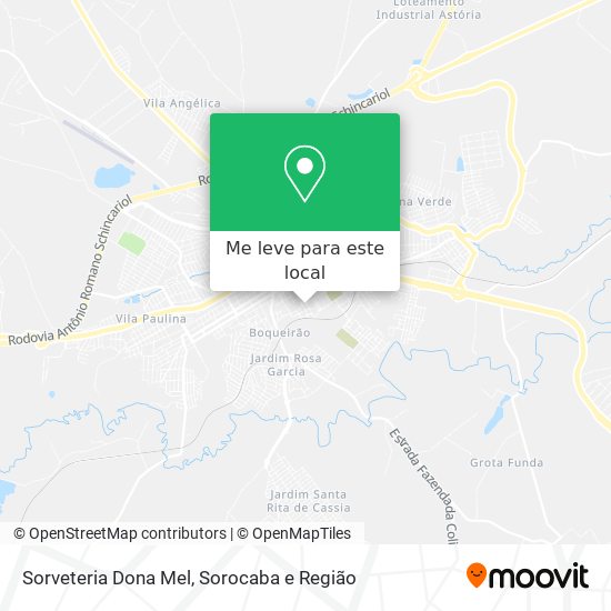 Sorveteria Dona Mel mapa