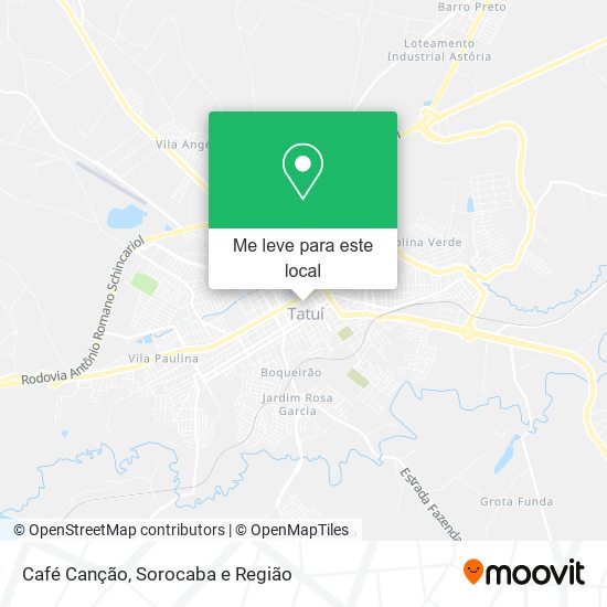 Café Canção mapa