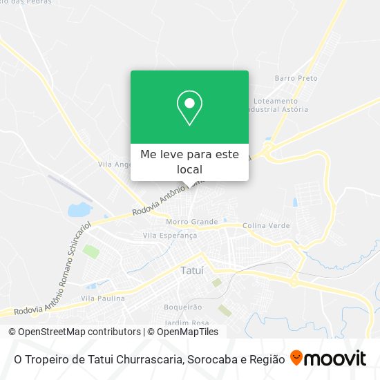 O Tropeiro de Tatui Churrascaria mapa