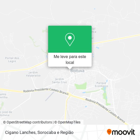 Cigano Lanches mapa