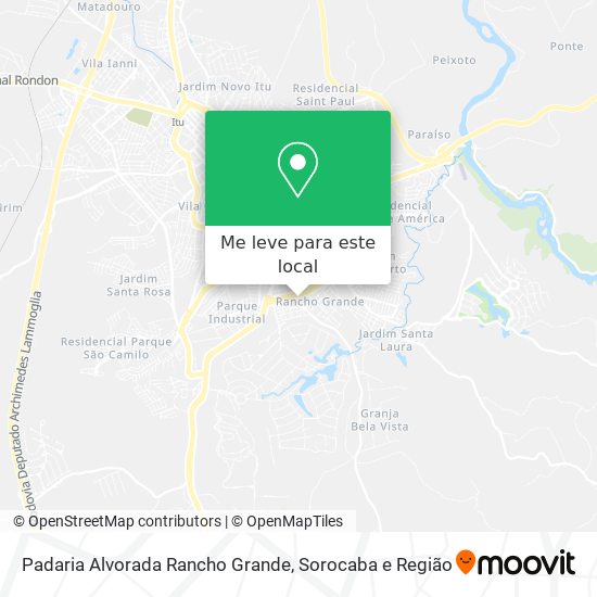 Padaria Alvorada Rancho Grande mapa