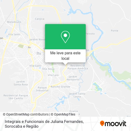 Integrais e Funcionais de Juliana Fernandes mapa