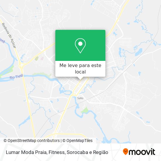 Lumar Moda Praia, Fitness mapa