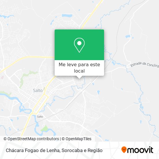 Chácara Fogao de Lenha mapa