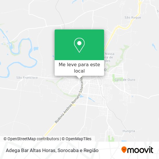 Adega Bar Altas Horas mapa