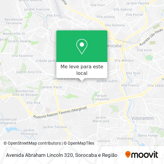 Avenida Abraham Lincoln 320 mapa