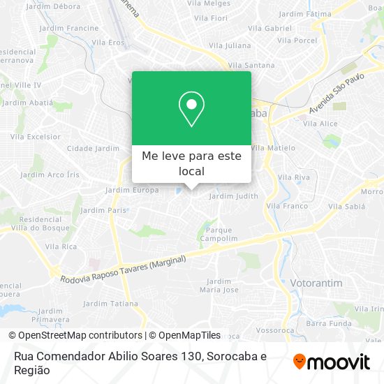 Rua Comendador Abilio Soares 130 mapa