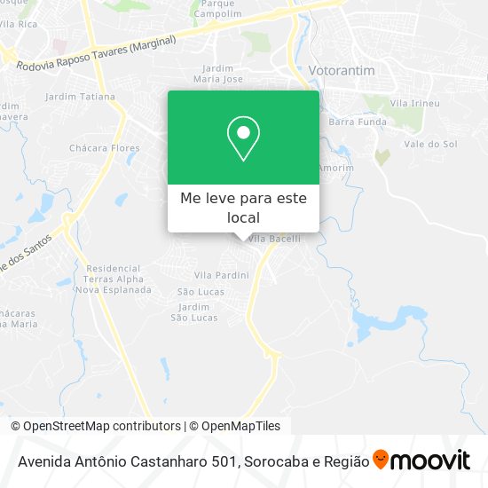 Avenida Antônio Castanharo 501 mapa