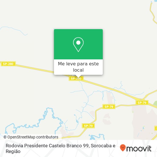 Rodovia Presidente Castelo Branco 99 mapa