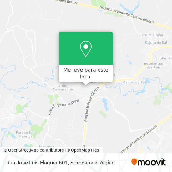 Rua José Luís Fláquer 601 mapa