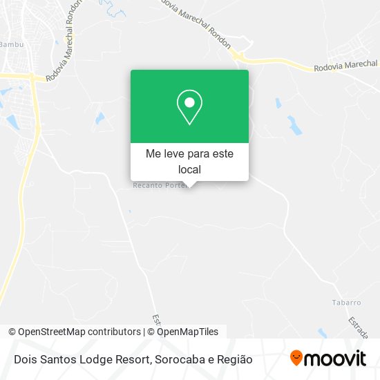 Dois Santos Lodge Resort mapa