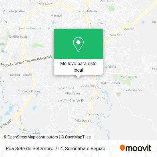 Rua Sete de Setembro 714 mapa