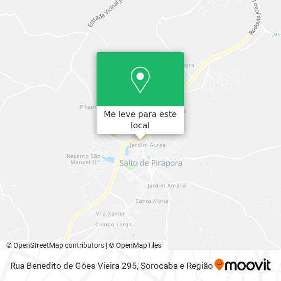 Rua Benedito de Góes Vieira 295 mapa