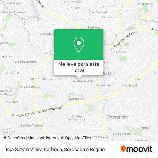 Rua Satyro Vieira Barbosa mapa