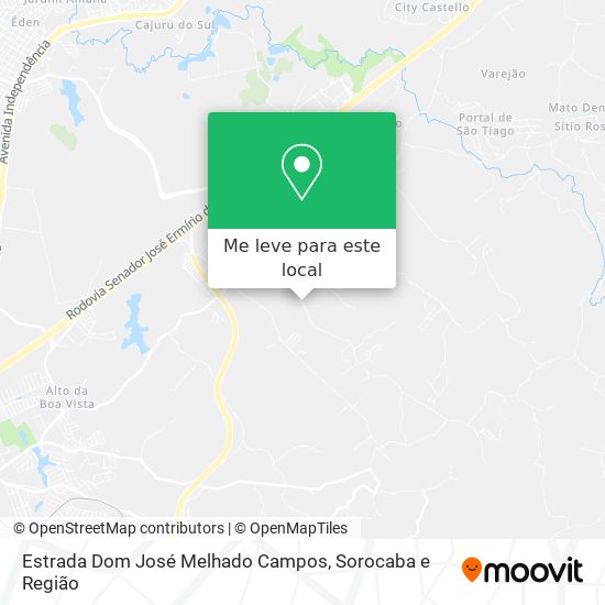 Estrada Dom José Melhado Campos mapa