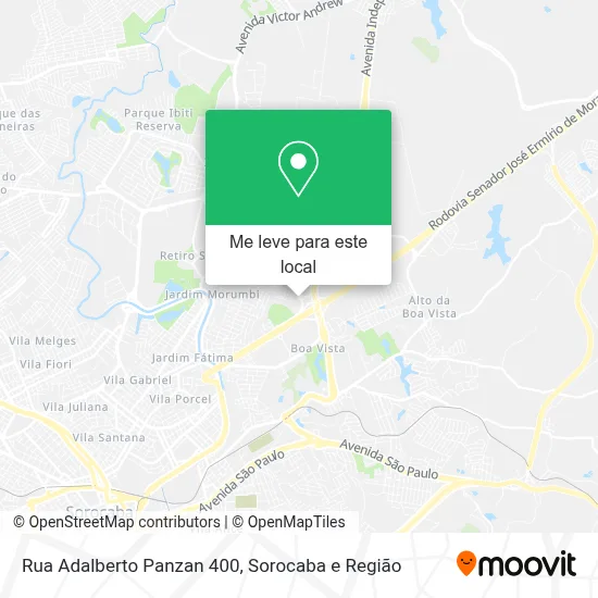 Rua Adalberto Panzan 400 mapa