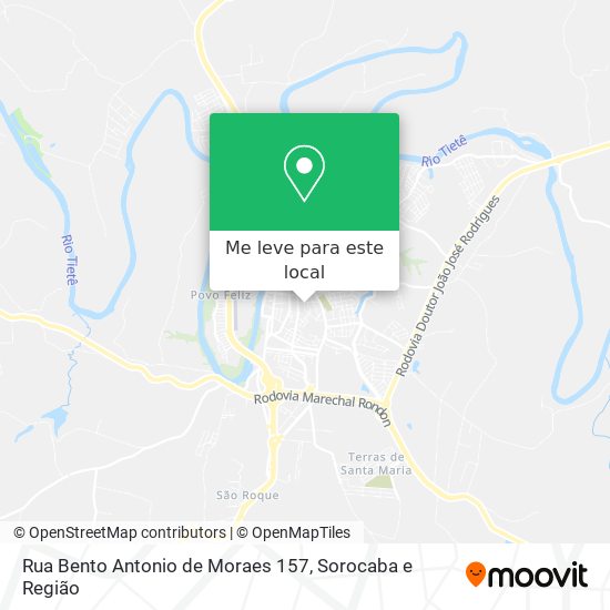 Rua Bento Antonio de Moraes 157 mapa