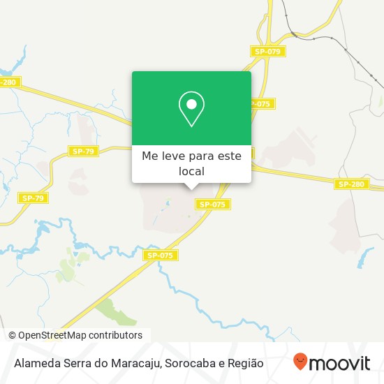 Alameda Serra do Maracaju mapa