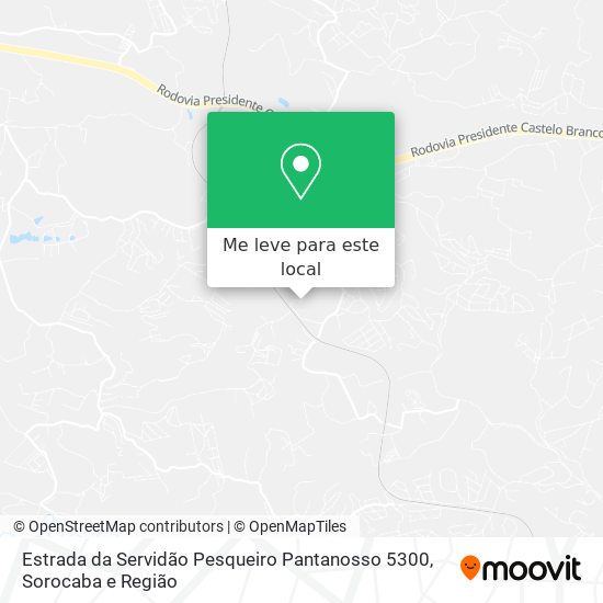 Estrada da Servidão Pesqueiro Pantanosso 5300 mapa