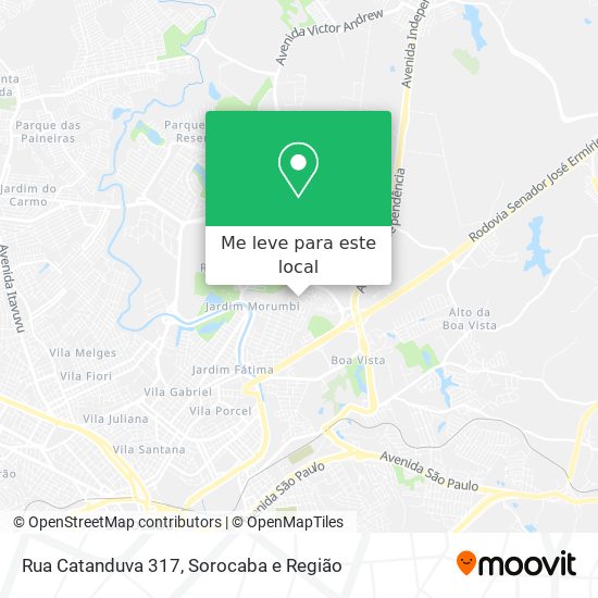 Rua Catanduva 317 mapa