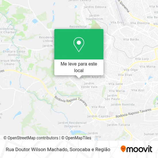 Rua Doutor Wilson Machado mapa