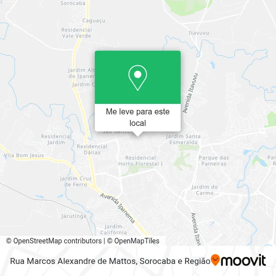 Rua Marcos Alexandre de Mattos mapa