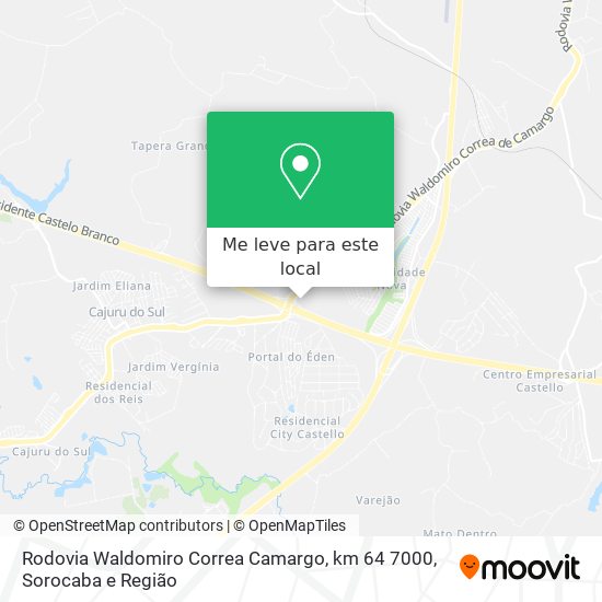 Rodovia Waldomiro Correa Camargo, km 64 7000 mapa