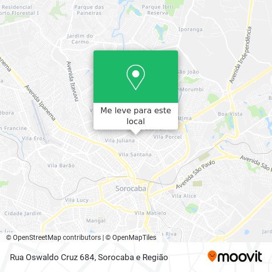 Rua Oswaldo Cruz 684 mapa