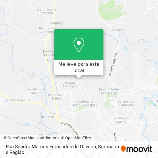 Rua Sandro Marcos Fernandes de Oliveira mapa